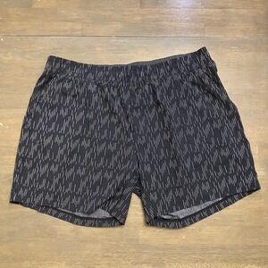 Rhone Mako Tech Shorts Mens XXL 7" Unlined Gym Training Fitness Zip Active Black